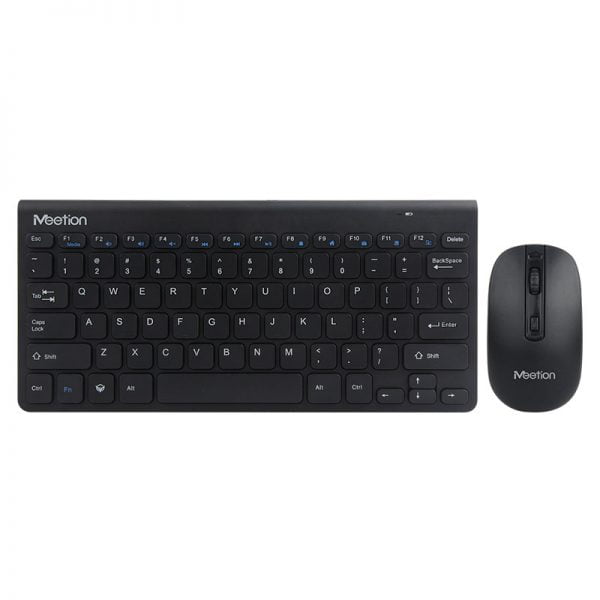 Kit periferice Wireless Meetion Tastatura + Mouse Mini4000 negru 1